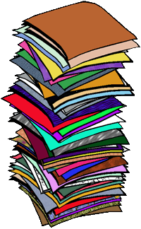 Image: Stack of colored-paper