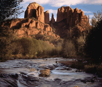 Cathedral Rock Image from West at Red Rock Crossing