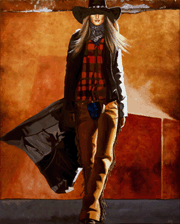 David DaVary's "Lead a Horse to Water" Image & Link to Goldenstein Gallery